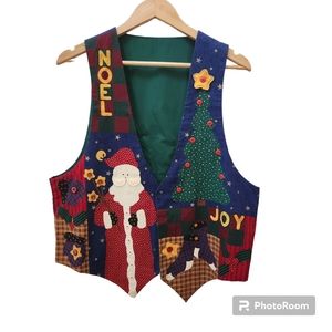 Vintage Dream Spinner Christmas Vest OS